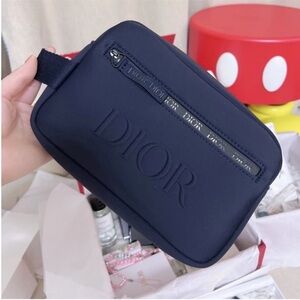 Dior Dark Blue Men's Toiletry Bag